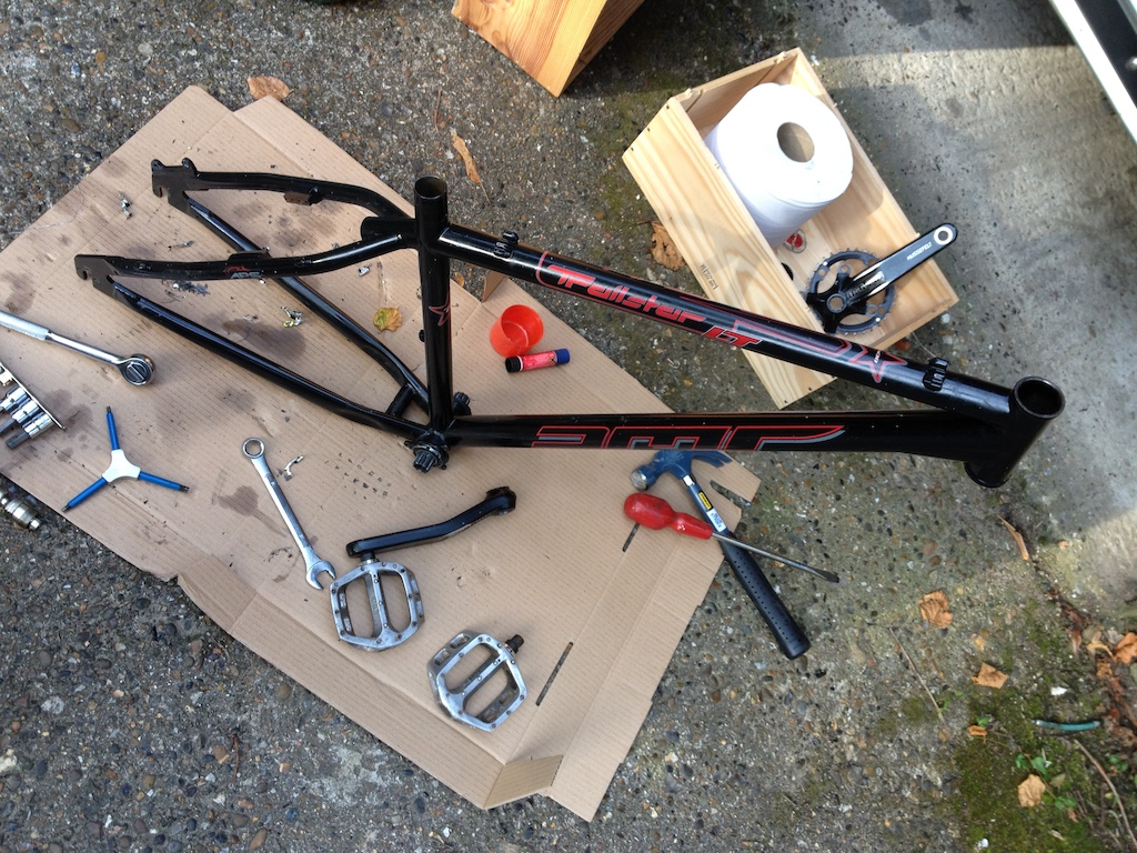 DMR Trailstar LT stripped and ready for the coaters...