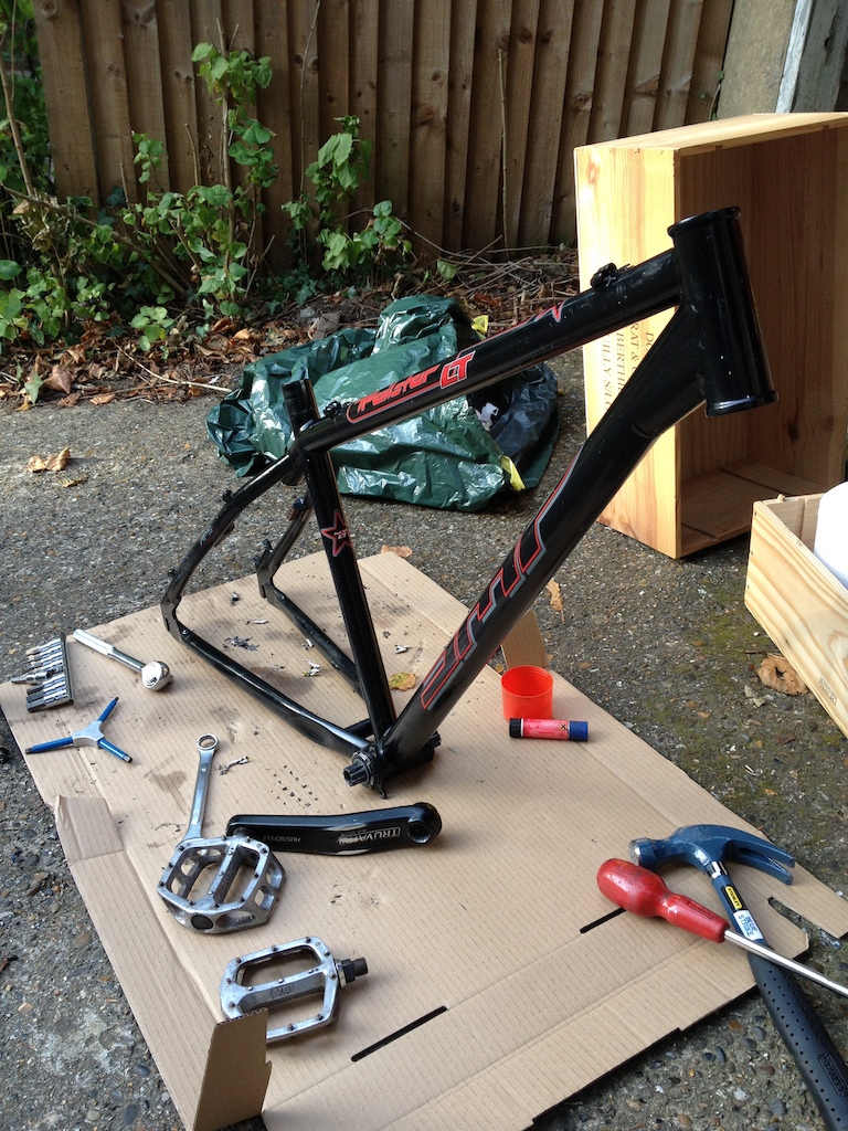 DMR Trailstar LT stripped and ready for the coaters...