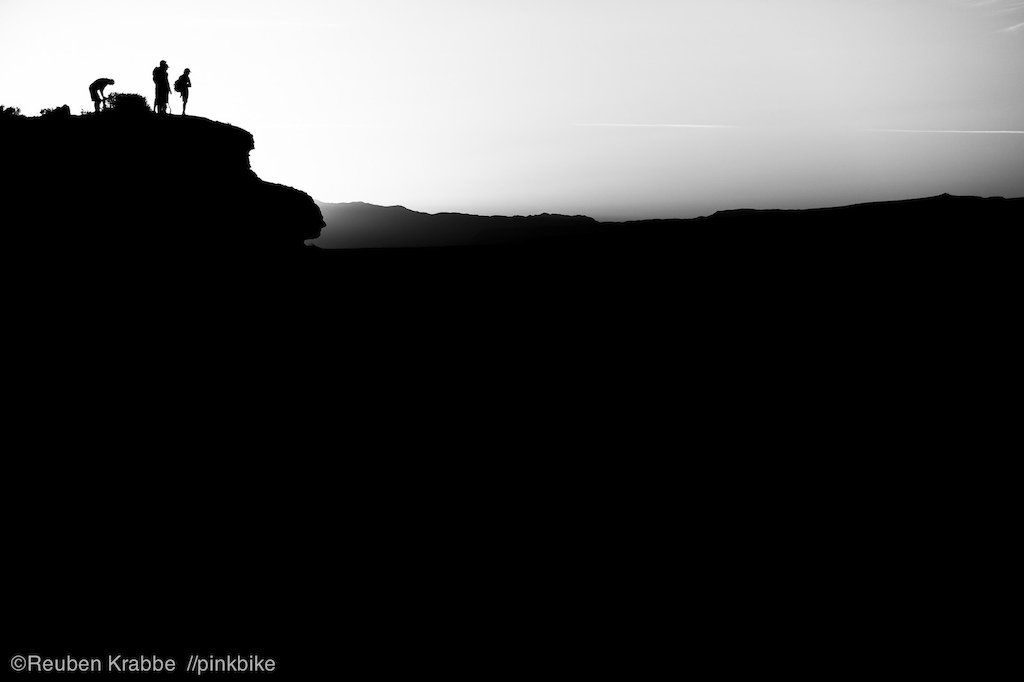 The Coastal Crew finishing up after dusk