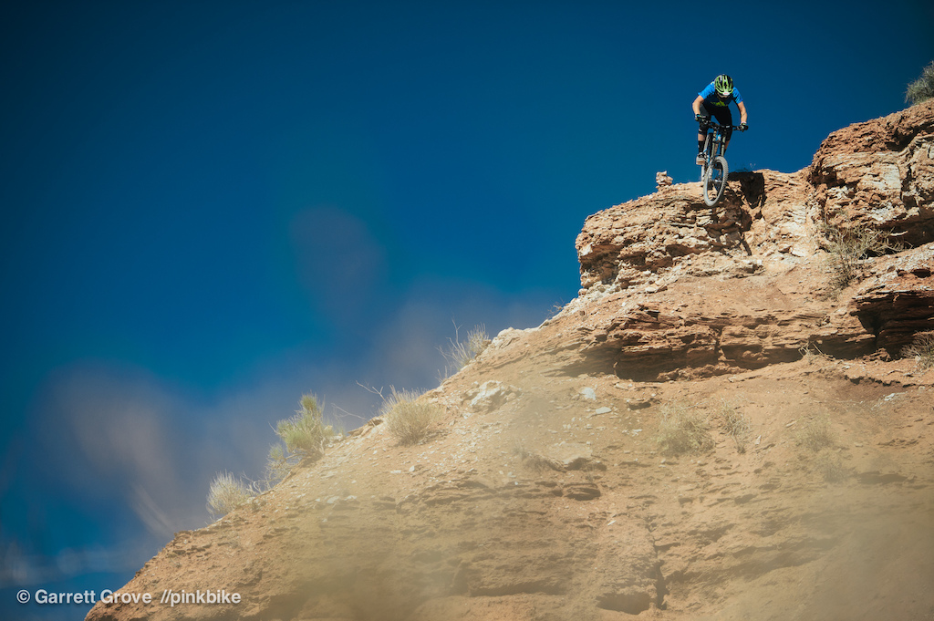 Dropping in towards the end of his line.