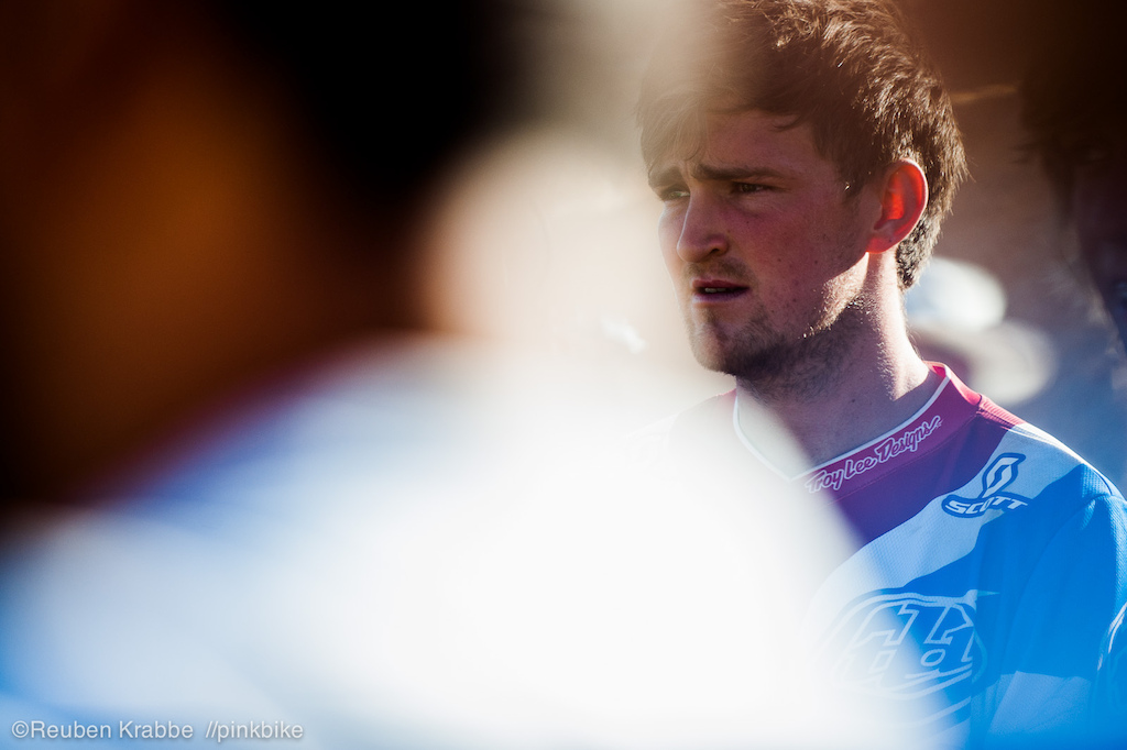 Fairclough looks a little less than excited by the prospect of tossing his carcass down the side of the mountain.