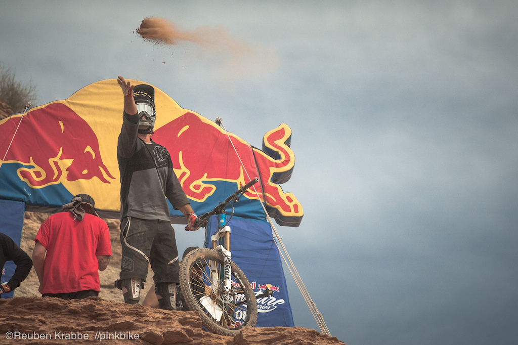 Casey Groves in the start gate