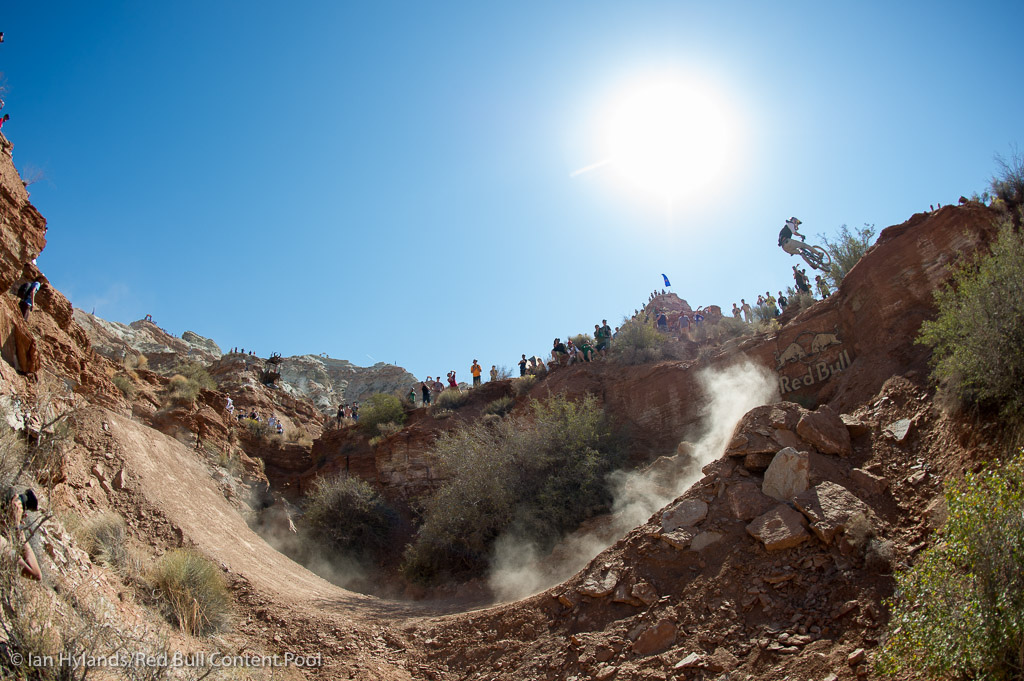 Martin Soderstrom boosting out of a little step down - step up that he built...