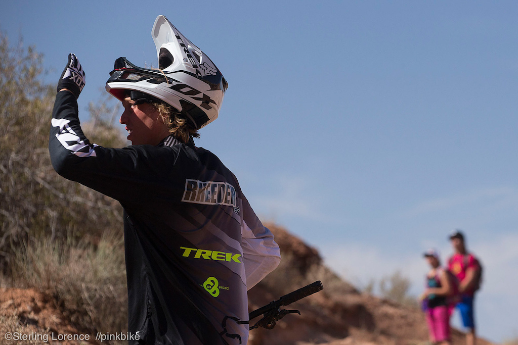 Rheeder being the good student and studying every detail of what it takes...at 2012 Redbull Rampage