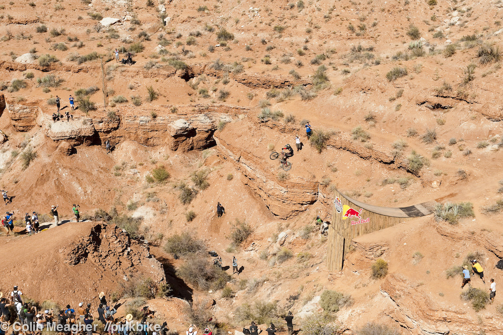 Cam McCaul with a solid and unique far rider s right ridge line that had good flow some fairly hairy exposure and one small canyon gap.