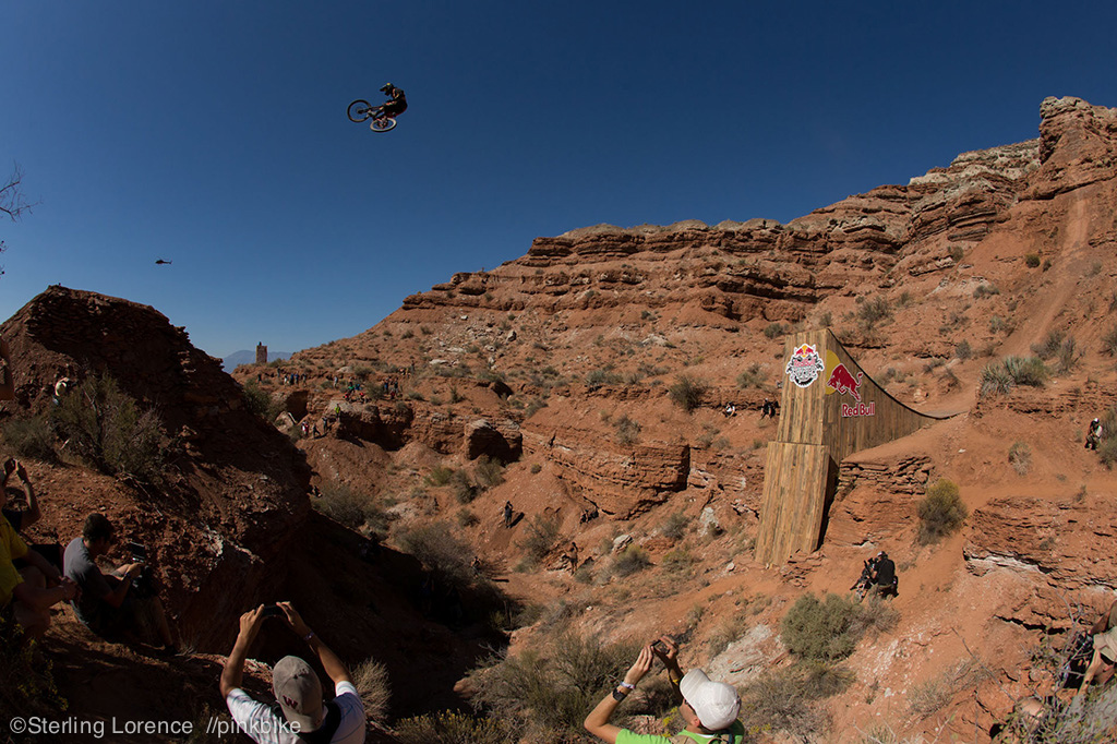 Cam McCaul cleans the canyon gap