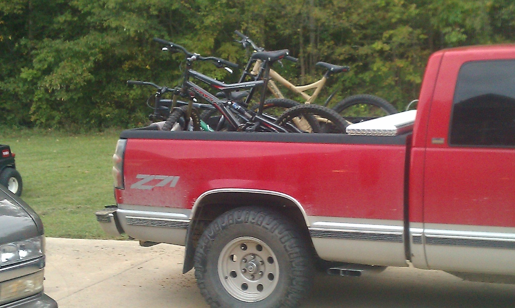 Where they belong. Loaded and ready for the trails.