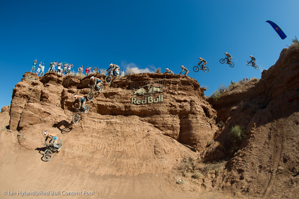 Brandon Semenuk rides to the overall FMBA win at Red Bull Rampage in Virgin Utah on 7 October 2012