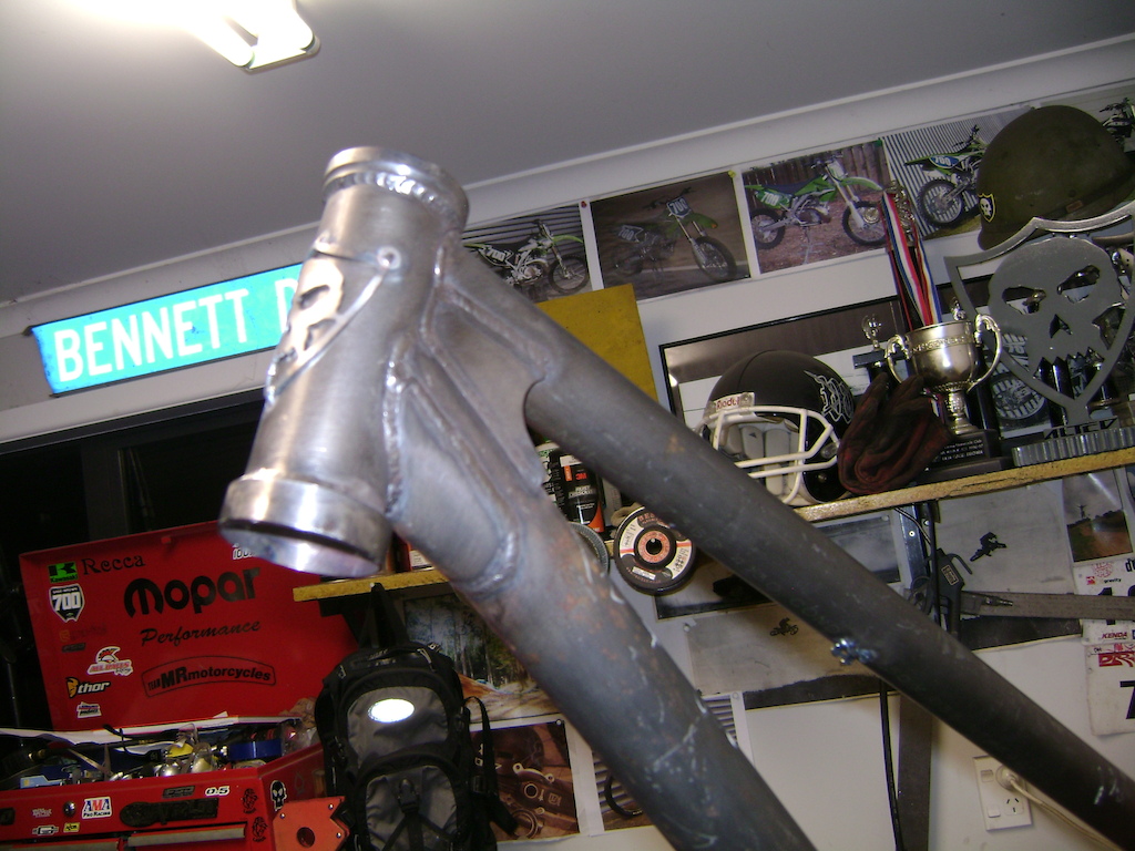 Fabricated headtube and double gussets