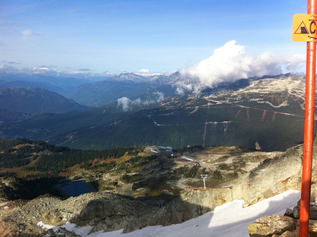 Top of the world facing back towards Whistler
