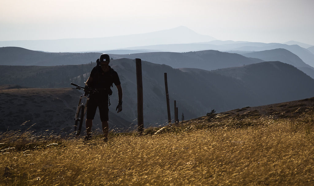 Fred Funel is reaching is goal &gt; a perfect day of riding On top of our world in south of France.