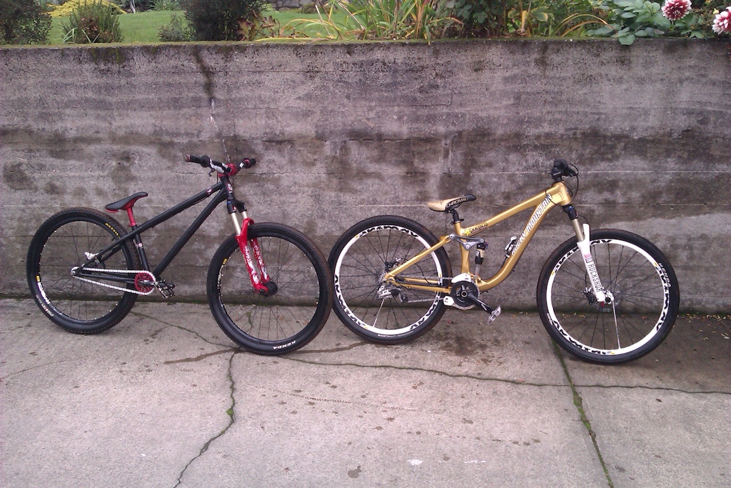 My 2013 bikes!  so pumped on these bikes!  thanks deity, Jordie and Oak Bay Bikes for helpin me out in getting my dreambikes!