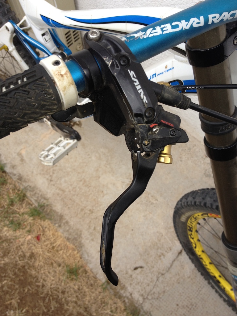 shimano saint brake lever broken after a fall