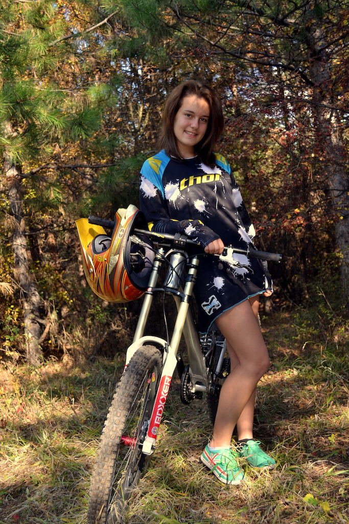my girl with my bike : )