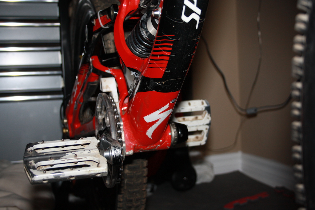 Some paint chips on the down tube/bb.