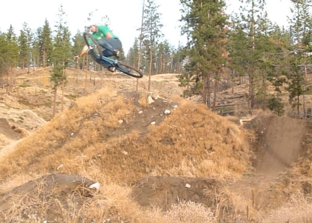 boost at Dreamland.  Screen shot from http://www.pinkbike.com/video/284861

Thanks for the vidder Teit!