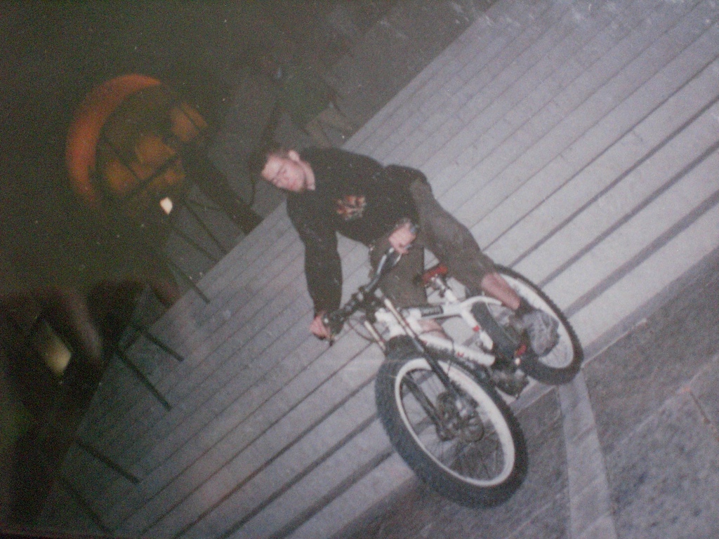 back in 1999! hardtail, 24x3 tires double crown and daily stoned!