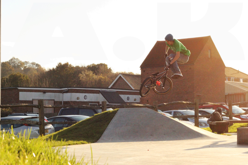 Archie sending a a downwhip over the bank, canon 550d 50mm lens - theo dorman