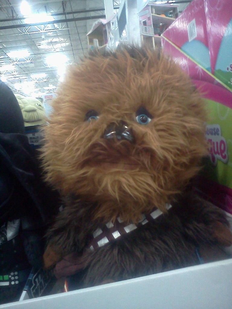 Wookie drops off the map and turns into a kid's toy?