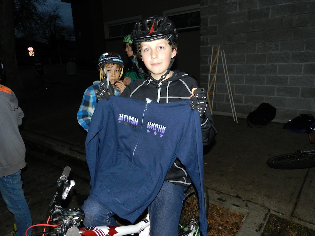 Alex was this weeks raffle winner. Thanks to the Mount Washington Bike Park for their Support