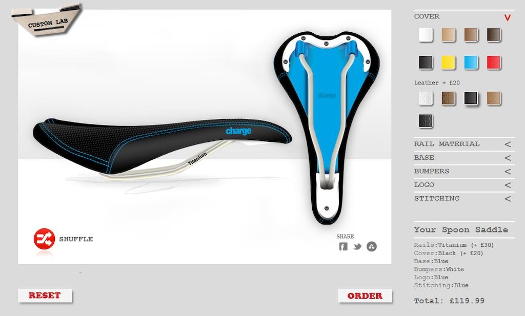 Just found the charge bikes custom saddle builder - so much fun, I want this one!