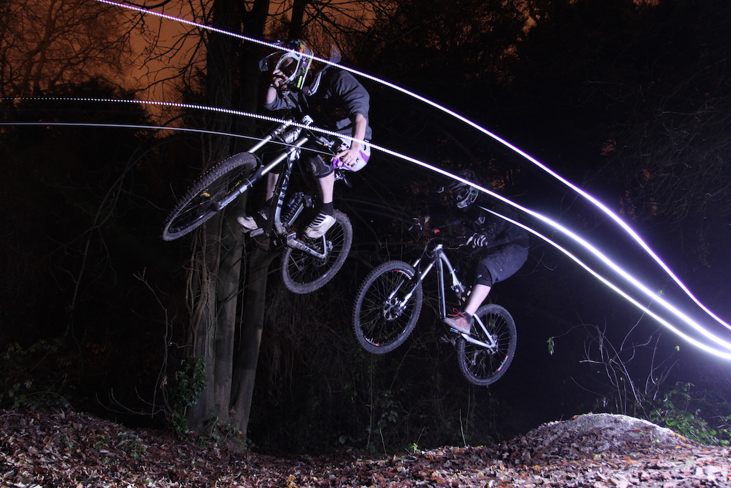 Night riding fun. No photoshop here either.