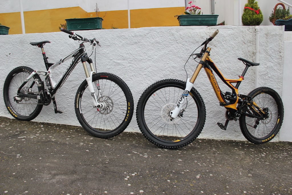 My two bikes just after i did a complete revision on them "bearings lub, suspension,  gears ..."