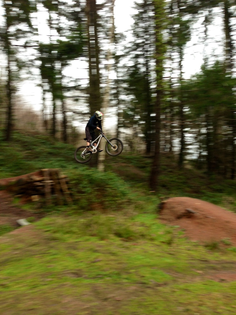 Ben hitting up the river gap.