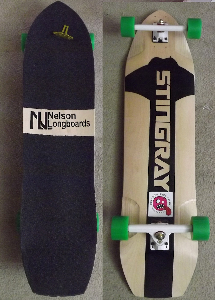 new board! nelson stingray kt with 44 cals and flashbacks.