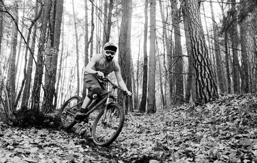 Winter hardtail riding