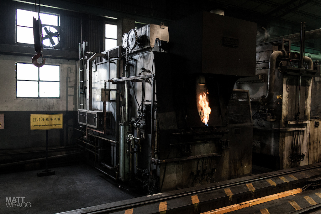 The heat treatment machine.