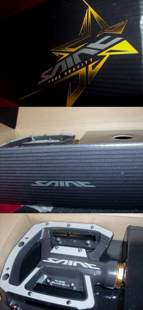 Getting some more Grip in my feets with this Brand New Shimano Saint 2013 Pedals