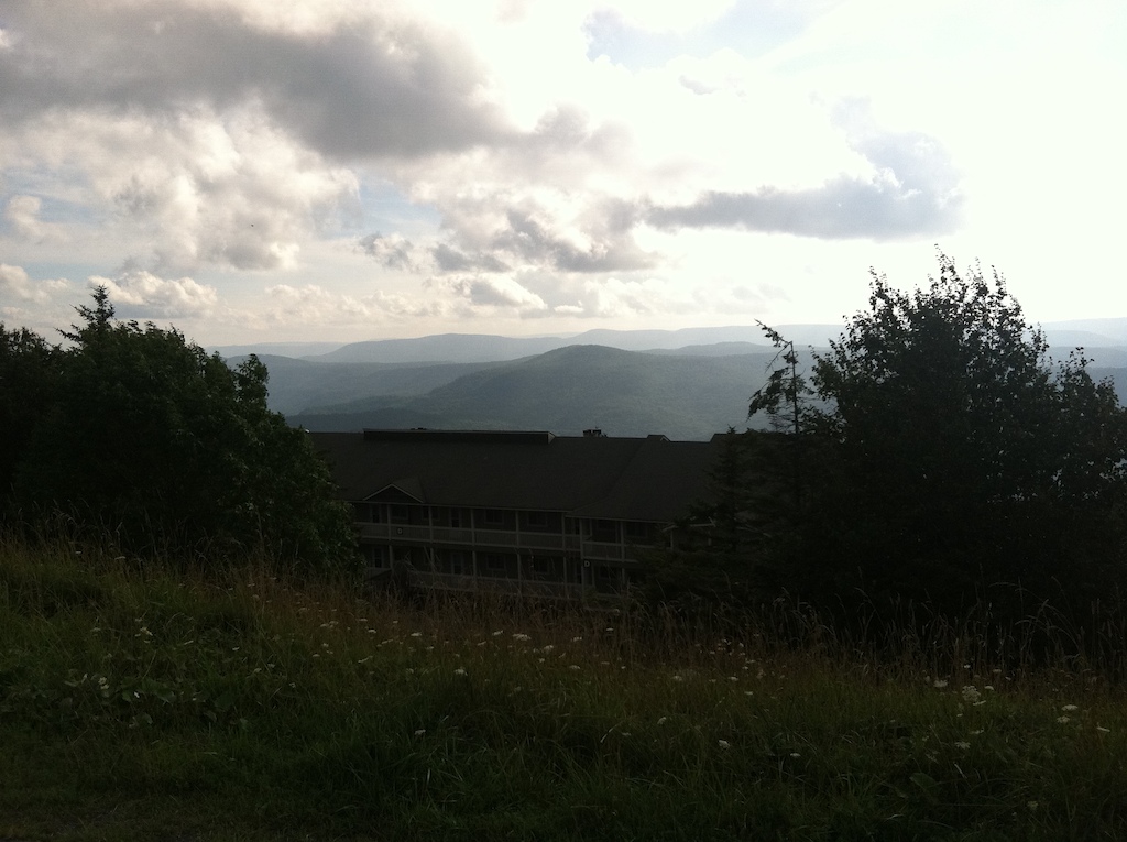 The view from 4848' @ snowshoe mountain resort.
