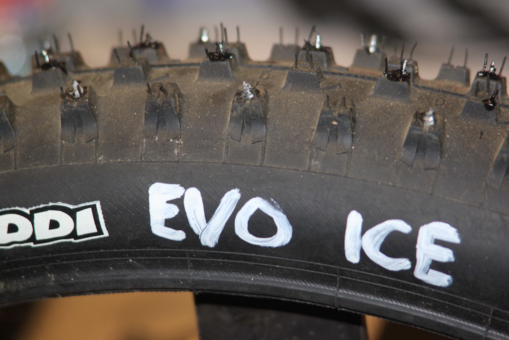 Gazzaloddi EVO ICE. 

No srew heads inside the tyre.