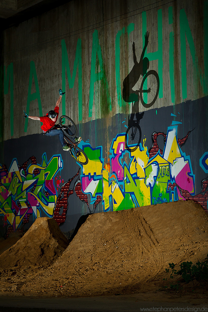 under a bridge