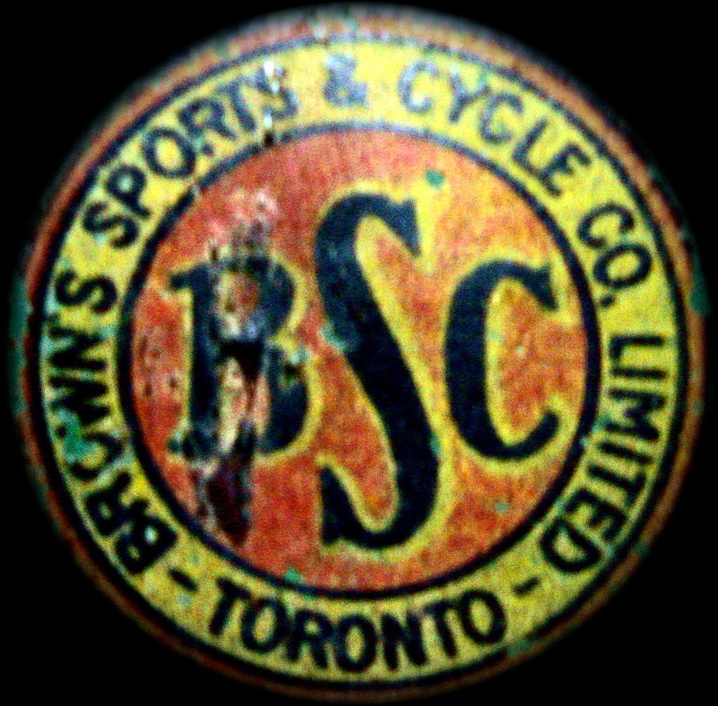 Our shops Logo from the 1930's found on a old Motorcycle sidecar.