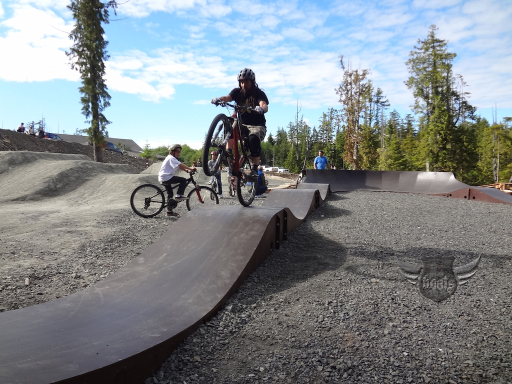 Sunshine and a pumptrack - good times in Tofino!