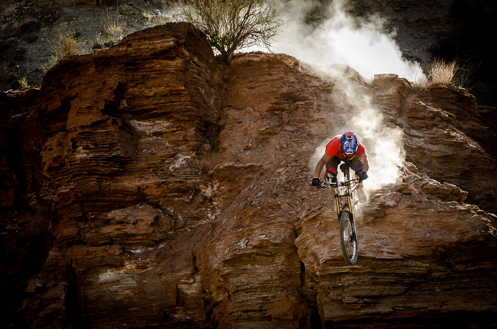 Darren had one of the gnarliest big mountain lines at Red Bull Rampage. Right down the front face