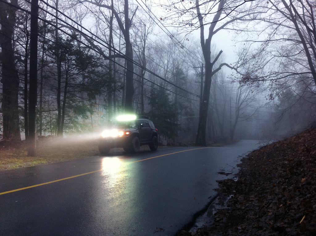 foggy road