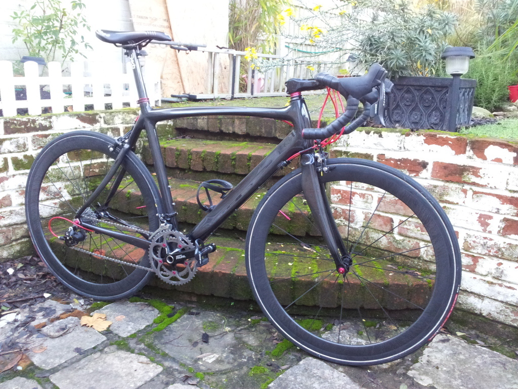 FM-001 with 50mm carbon tubs and carbon integrated bar/stem