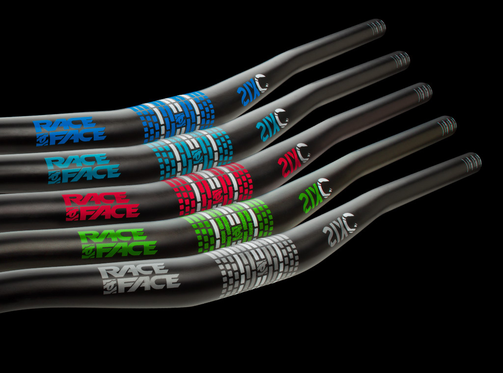 Race Face SixC Matte Carbon Bars - Blue, Turquoise, Red, Green, Black