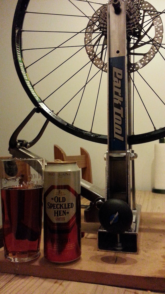 You definitely need lubrication when you're truing wheels