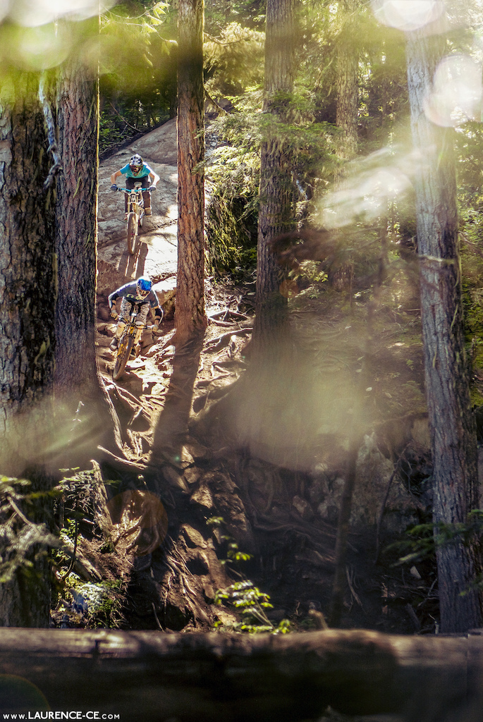 Big time summer vibe blues made me rustle all the way back to sunshine in Whistler Bike Park. Bring on some tasty weather! - Laurence CE - www.laurence-ce.com