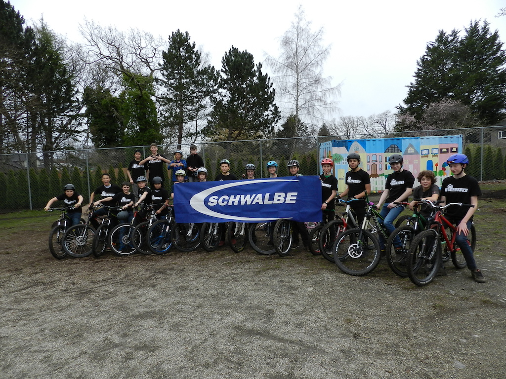 Some of our Mountain Bikers. Thanks to Schwalbe for their support.