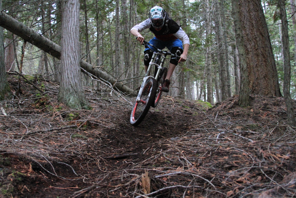 riding some winter loam