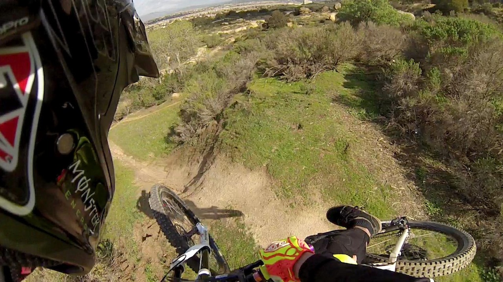 GoPro shot of a sick whip off the big table