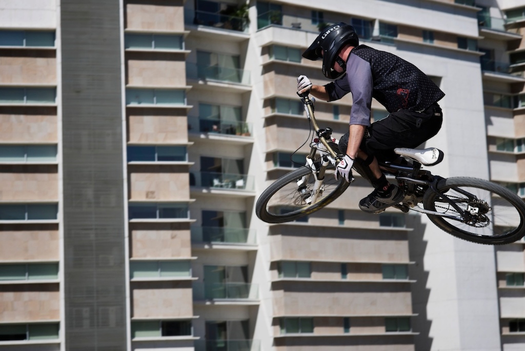 Flow testing the new features at the bike park