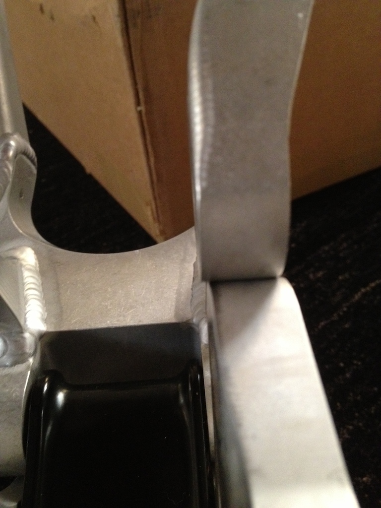 I just bought a brand new Turner dh frame 2011 model
I remove the shock(to put a better one) and i noticed that it didn't move smoothly so i decide to put some lubes in the links..
Then i noticed that the frame is out of alignment!!!!!!!!
I send an e mail to Turner with photos and the reply that i take it was :  The frame to rear tolerance is plus or
minus 3mm, judging from the photos the frame looks to be in spec.
I call in the USA office of turner,i spoke with dave turner and the said to me :its out of alignment,its not a big deal. dos not affect your riding.!!!!!!
for a frame that cost 3350€  MSRP
this is insane,just look and judge for your self 

P.S the rear spacing its not 150mm as you can see....