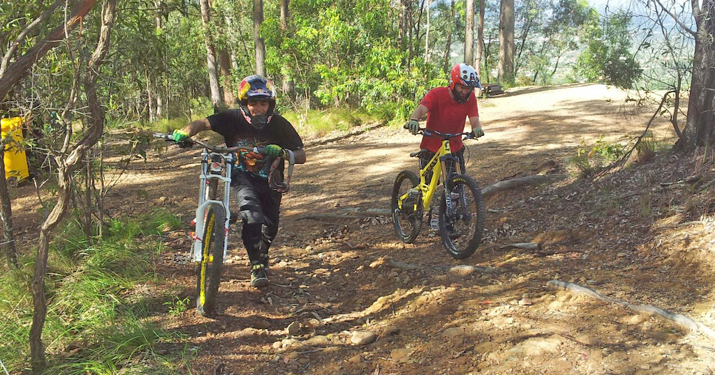 Look who popped into our trails for a shred.