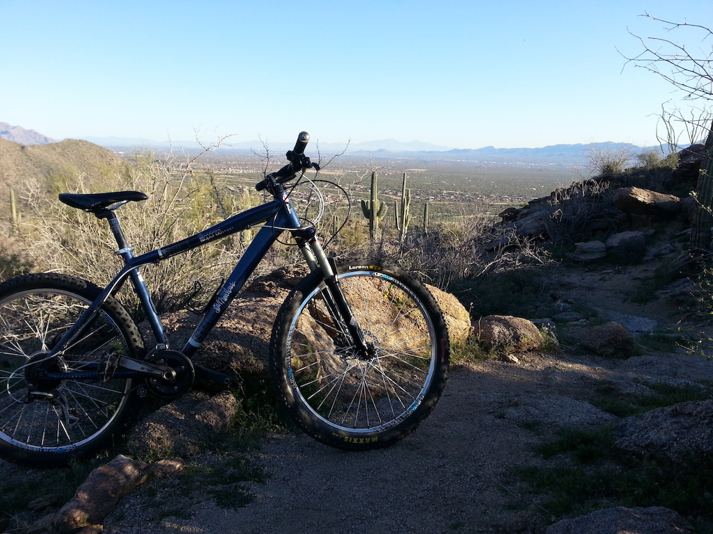 At the top of Upper Javelina on Dove Mt